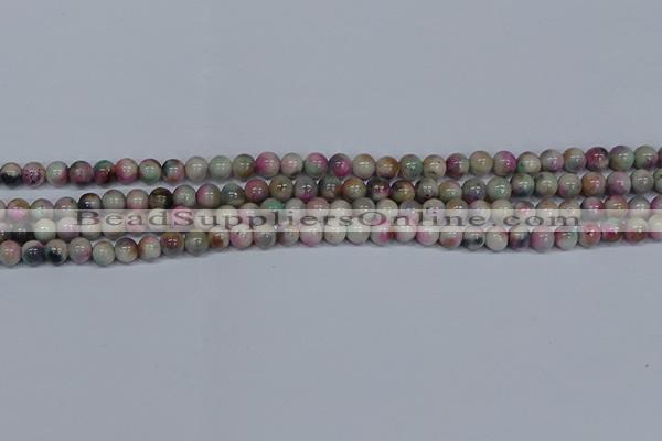 CMJ492 15.5 inches 6mm round rainbow jade beads wholesale