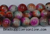 CMJ493 15.5 inches 8mm round rainbow jade beads wholesale