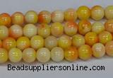 CMJ505 15.5 inches 4mm round rainbow jade beads wholesale