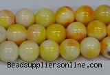 CMJ507 15.5 inches 8mm round rainbow jade beads wholesale