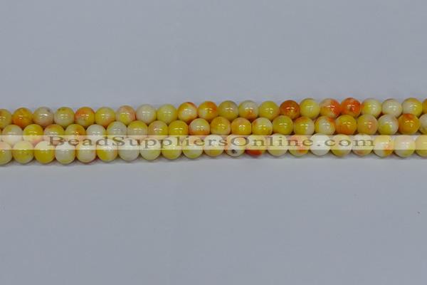 CMJ507 15.5 inches 8mm round rainbow jade beads wholesale