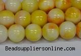 CMJ508 15.5 inches 10mm round rainbow jade beads wholesale