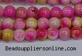 CMJ513 15.5 inches 6mm round rainbow jade beads wholesale