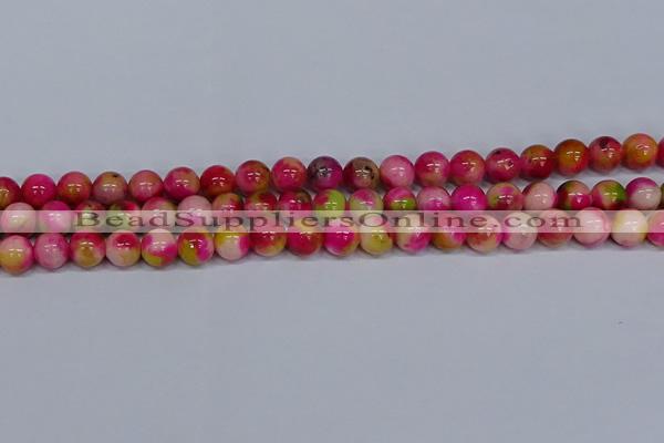 CMJ515 15.5 inches 10mm round rainbow jade beads wholesale