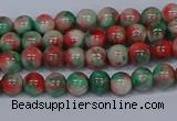 CMJ533 15.5 inches 4mm round rainbow jade beads wholesale