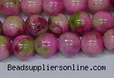 CMJ550 15.5 inches 10mm round rainbow jade beads wholesale