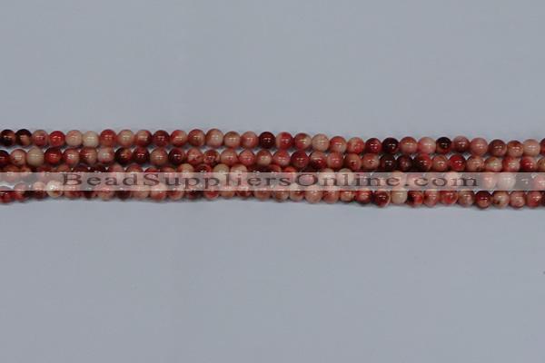 CMJ554 15.5 inches 4mm round rainbow jade beads wholesale