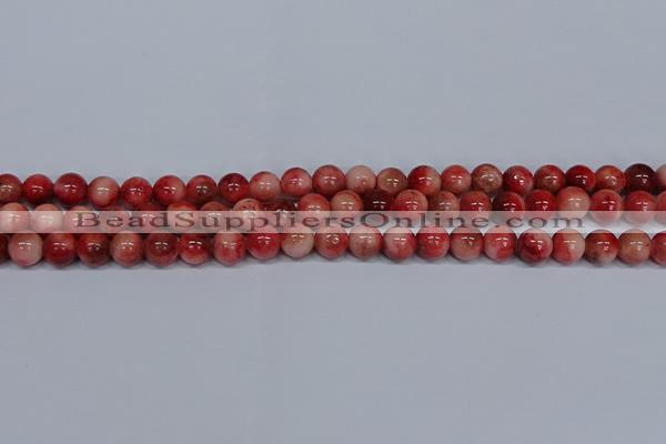 CMJ556 15.5 inches 8mm round rainbow jade beads wholesale