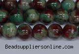 CMJ570 15.5 inches 8mm round rainbow jade beads wholesale