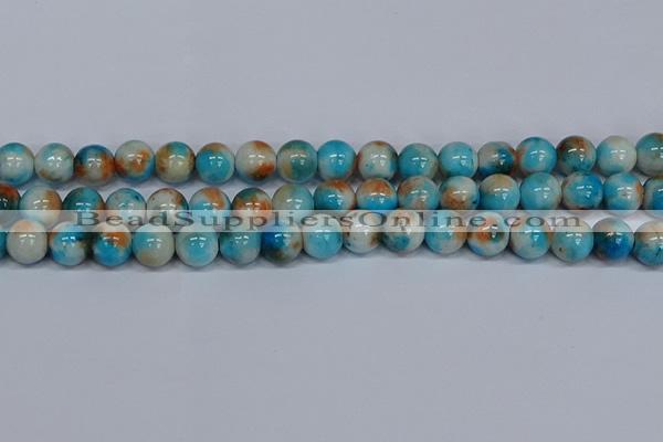 CMJ579 15.5 inches 12mm round rainbow jade beads wholesale