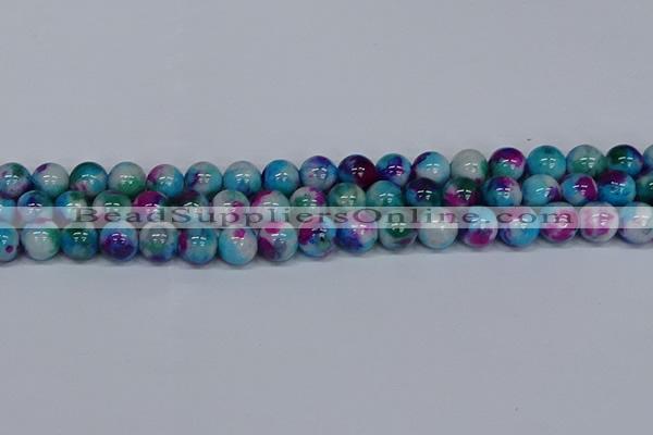 CMJ614 15.5 inches 12mm round rainbow jade beads wholesale