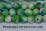 CMJ626 15.5 inches 8mm round rainbow jade beads wholesale