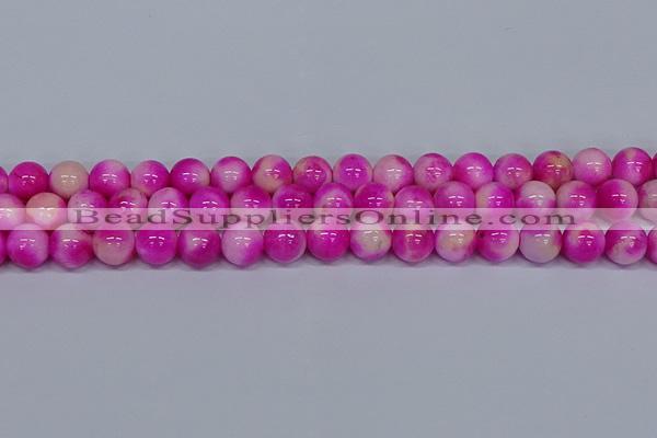 CMJ642 15.5 inches 12mm round rainbow jade beads wholesale