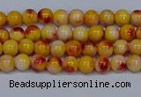 CMJ645 15.5 inches 4mm round rainbow jade beads wholesale