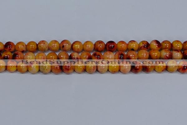 CMJ649 15.5 inches 12mm round rainbow jade beads wholesale