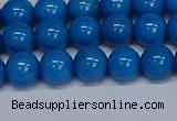 CMJ66 15.5 inches 8mm round Mashan jade beads wholesale