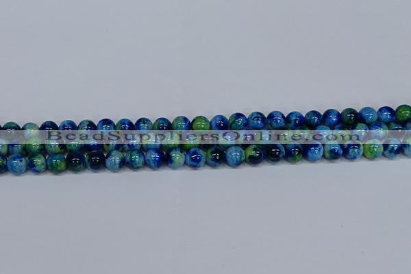 CMJ668 15.5 inches 8mm round rainbow jade beads wholesale