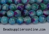 CMJ687 15.5 inches 4mm round rainbow jade beads wholesale