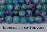 CMJ688 15.5 inches 6mm round rainbow jade beads wholesale