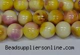 CMJ697 15.5 inches 10mm round rainbow jade beads wholesale