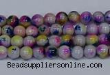 CMJ708 15.5 inches 4mm round rainbow jade beads wholesale