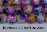 CMJ711 15.5 inches 10mm round rainbow jade beads wholesale