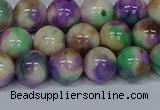 CMJ718 15.5 inches 10mm round rainbow jade beads wholesale