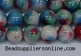 CMJ732 15.5 inches 10mm round rainbow jade beads wholesale