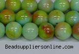 CMJ739 15.5 inches 10mm round rainbow jade beads wholesale