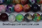 CMJ753 15.5 inches 10mm round rainbow jade beads wholesale