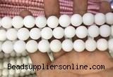 CMJ804 15.5 inches 12mm round matte Mashan jade beads wholesale