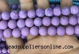 CMJ819 15.5 inches 12mm round matte Mashan jade beads wholesale