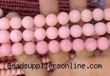 CMJ824 15.5 inches 12mm round matte Mashan jade beads wholesale