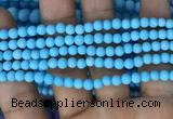 CMJ835 15.5 inches 4mm round matte Mashan jade beads wholesale