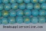 CMJ965 15.5 inches 4mm round Mashan jade beads wholesale