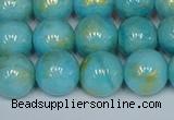 CMJ967 15.5 inches 8mm round Mashan jade beads wholesale