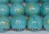 CMJ969 15.5 inches 12mm round Mashan jade beads wholesale