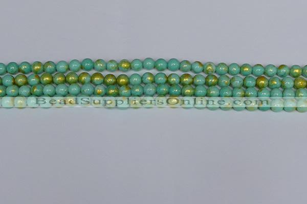 CMJ970 15.5 inches 4mm round Mashan jade beads wholesale