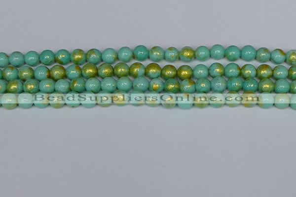 CMJ971 15.5 inches 6mm round Mashan jade beads wholesale