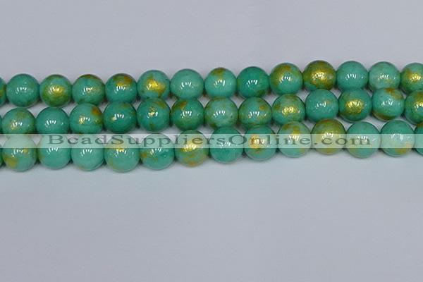 CMJ974 15.5 inches 12mm round Mashan jade beads wholesale