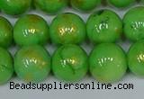 CMJ977 15.5 inches 8mm round Mashan jade beads wholesale