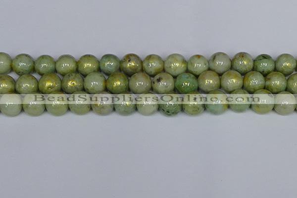 CMJ983 15.5 inches 10mm round Mashan jade beads wholesale