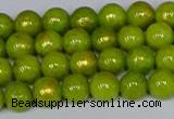 CMJ985 15.5 inches 4mm round Mashan jade beads wholesale