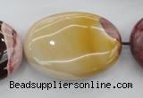 CMK144 15.5 inches 25*35mm oval mookaite beads wholesale