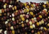 CMK19 15.5 inches 4*6mm faceted rondelle mookaite beads wholesale