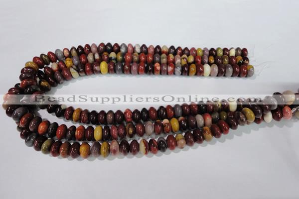 CMK221 15.5 inches 6*10mm rondelle mookaite gemstone beads