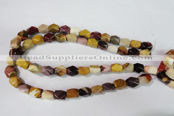 CMK232 15.5 inches 10*15mm faceted nuggets mookaite gemstone beads