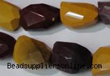 CMK234 15.5 inches 15*20mm faceted nuggets mookaite gemstone beads