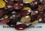 CMK25 15.5 inches 15*20mm faceted oval mookaite beads wholesale