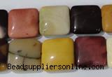 CMK271 15.5 inches 15*15mm square mookaite gemstone beads